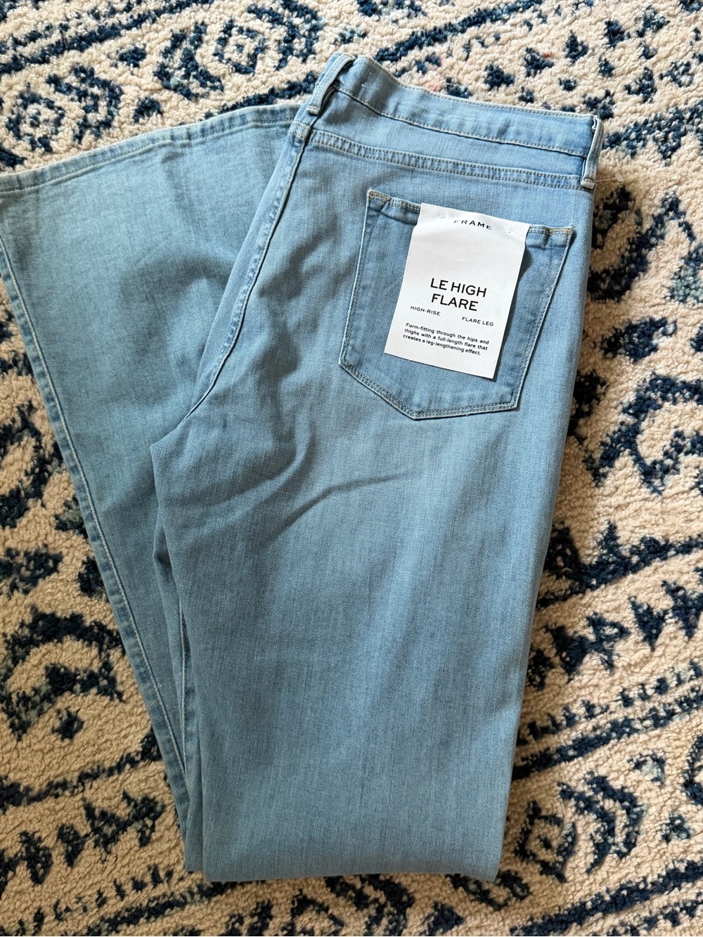Frame Denim Le High Flare Jeans — Light Blue